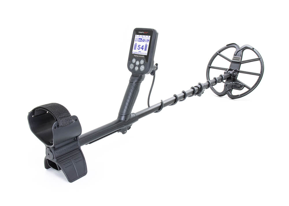 Simplex+ metal detector, pairing with headphones and tracking device