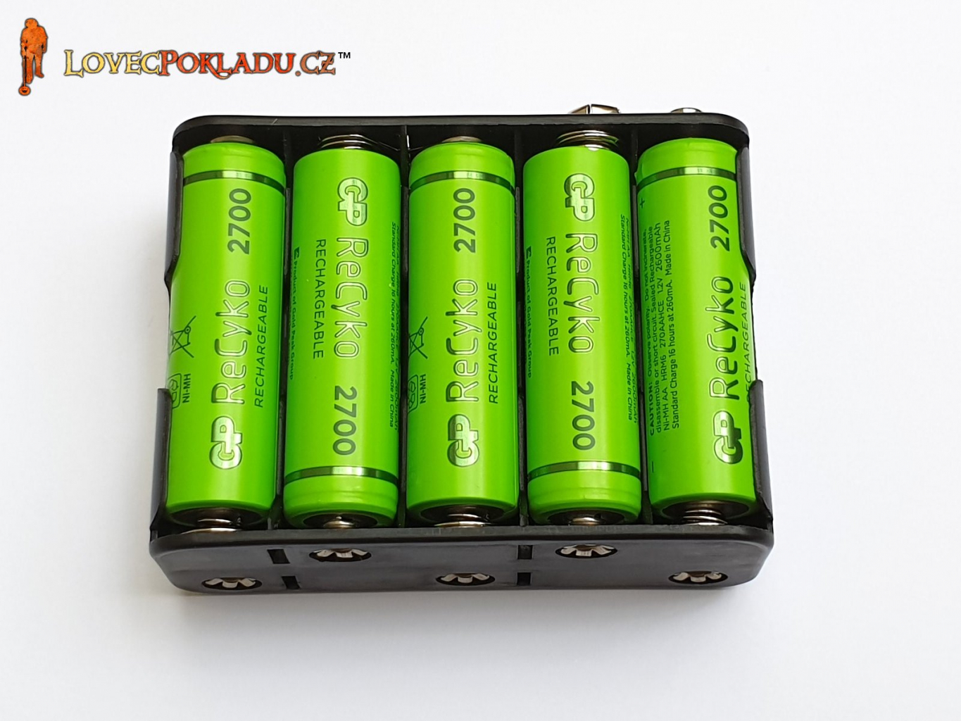 GP ReCyko 2600 mAh battery pack for Golden Mask detectors | LovecPokladu.cz