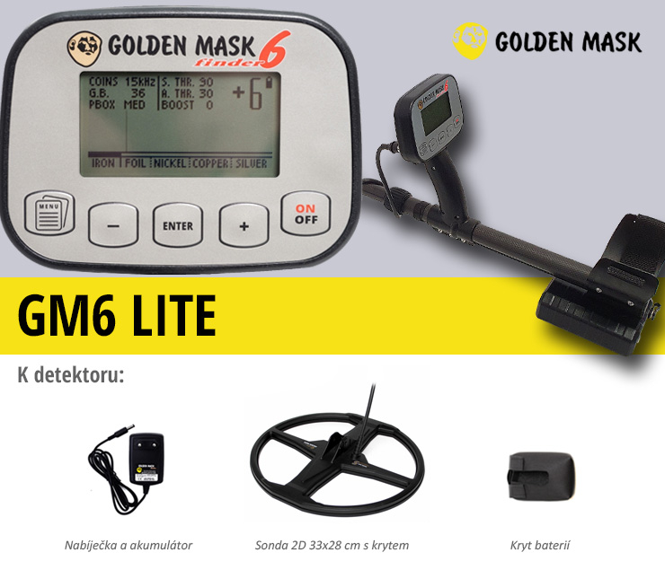 Metal detector Golden Mask GM6 LITE | LovecPokladu.cz