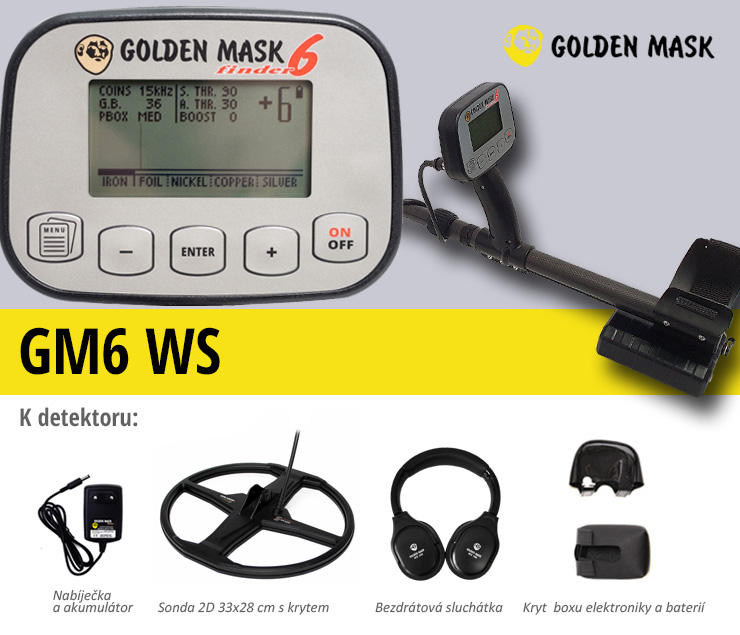 Metal detector Golden Mask GM6 WS | LovecPokladu.cz