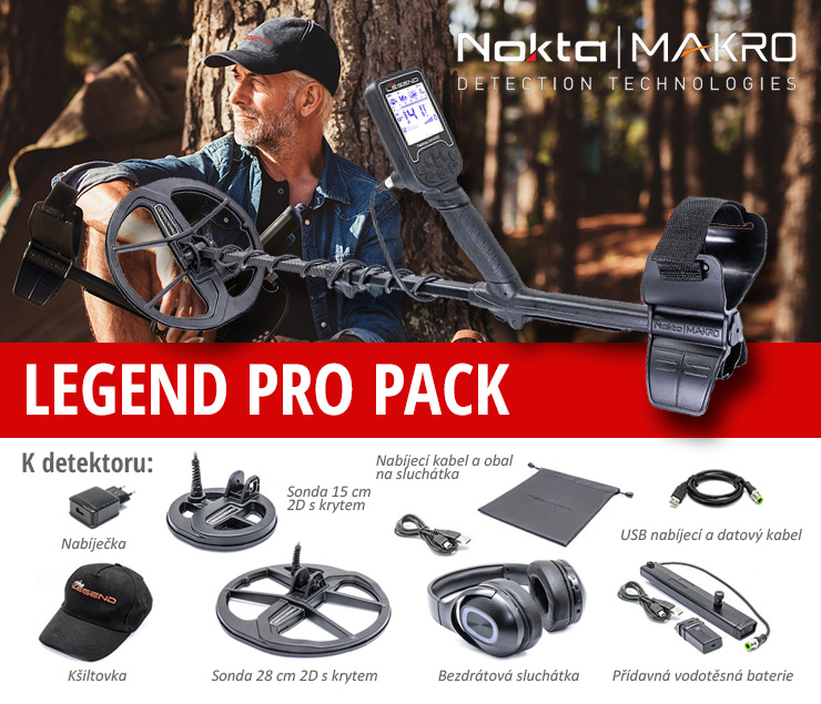Detektor kovů Nokta Makro The Legend Pro Pack | LovecPokladu.cz