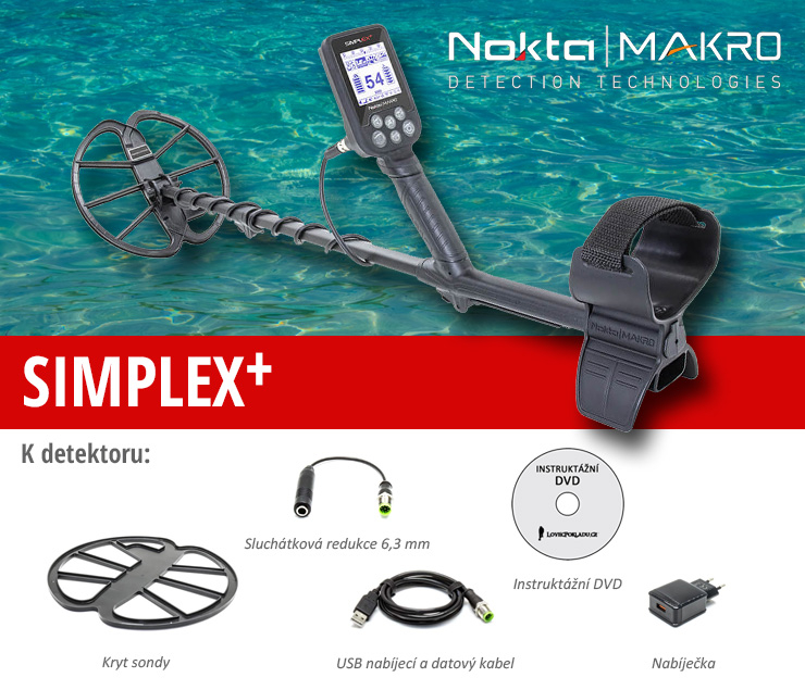 Metal detector Nokta-Makro Simplex + | LovecPokladu.cz