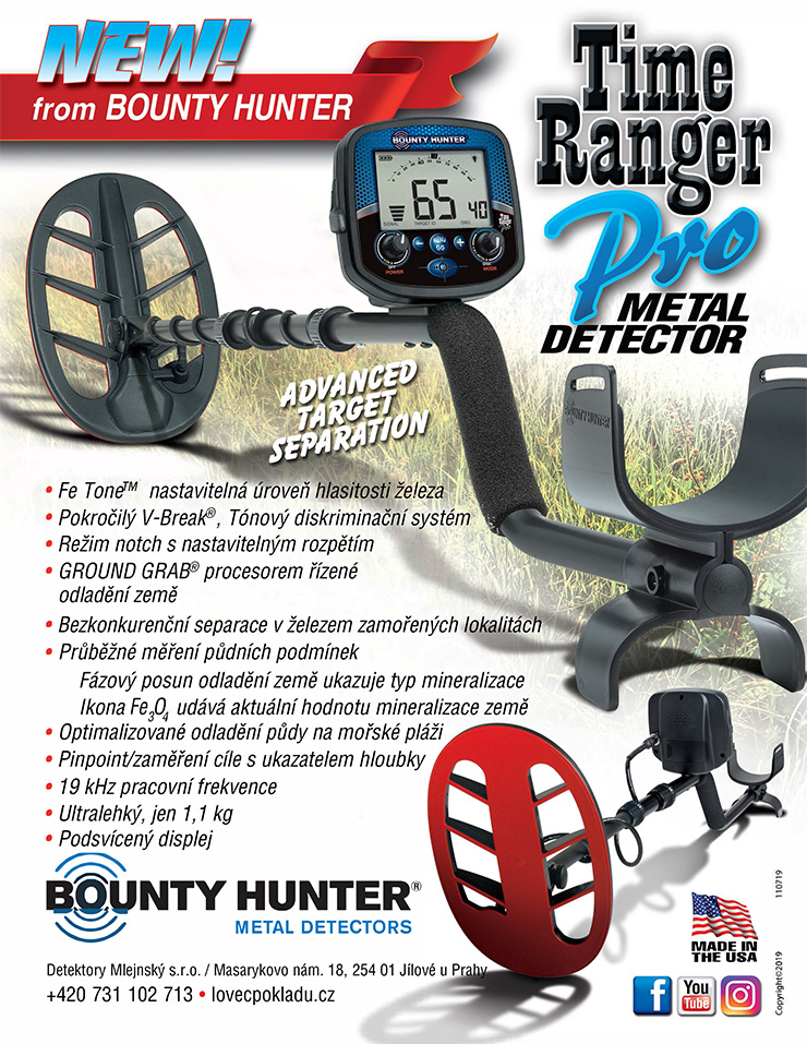 Detektor kovů Bounty Hunter Time Ranger Pro | LovecPokladu.cz