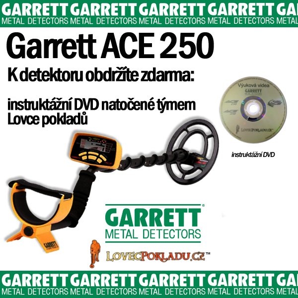 Detektor kovů Garrett Ace 250 | LovecPokladu.cz