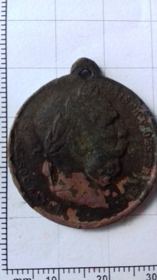 Dnešní nález z lesa medaile 1894