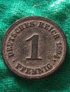 Vilem II Pruský -1 Pfennig
