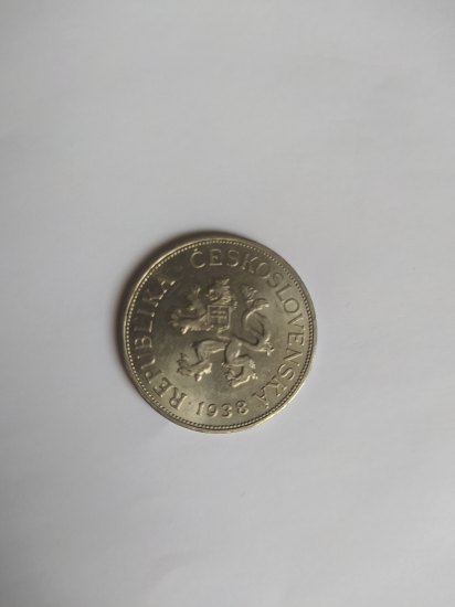 5 korun rok 1938