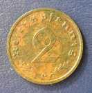 2 pfennig 1938 G