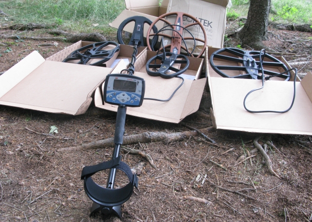 X-Terra 705 metal detector, or real tests of additional probes and recommended settings