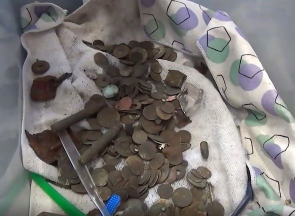 Discovery of Nazi coins and artefacts