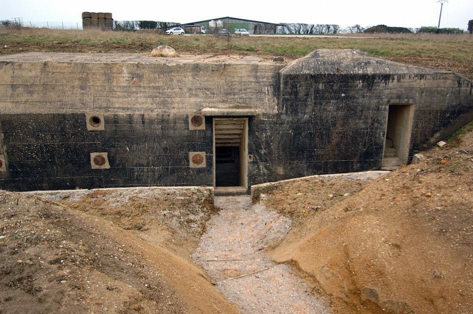 Nazi-Bunker in der Normandie