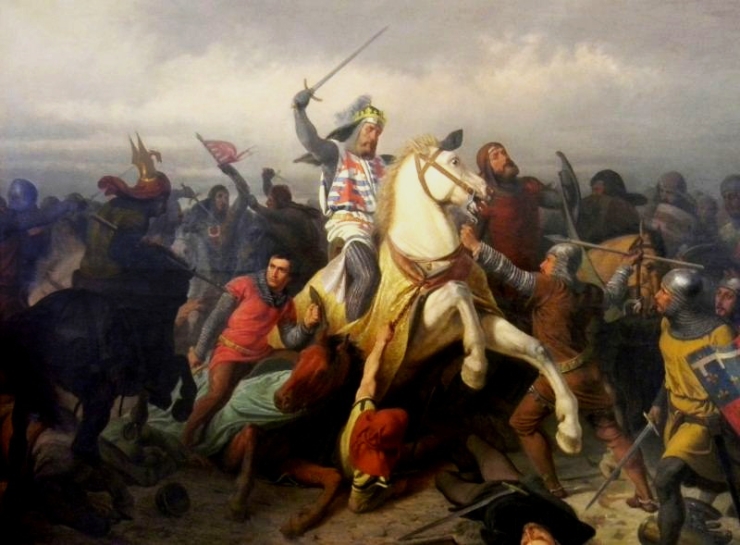 6.1.1347 Charles IV returns from the Battle of Krescak