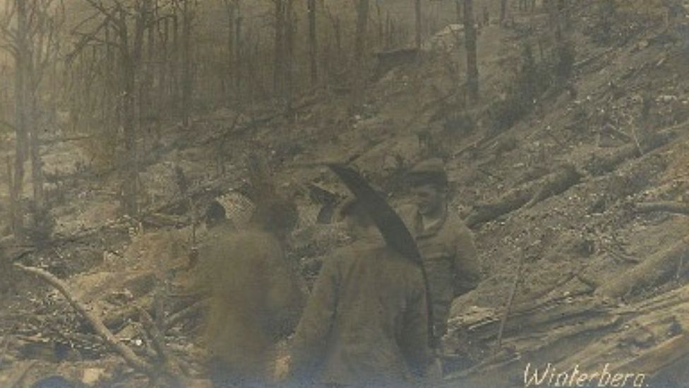 The tunnel of death from the First World War