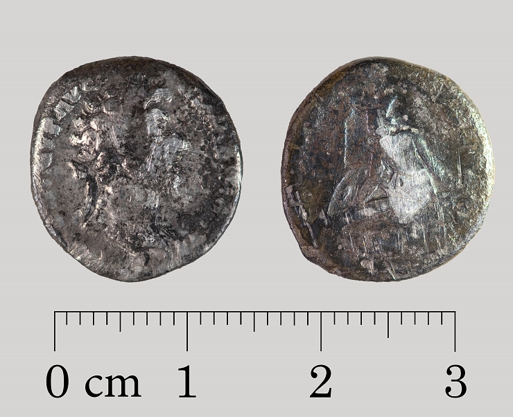 Eight-year-old boy finds Roman silver denarius in school sandpit