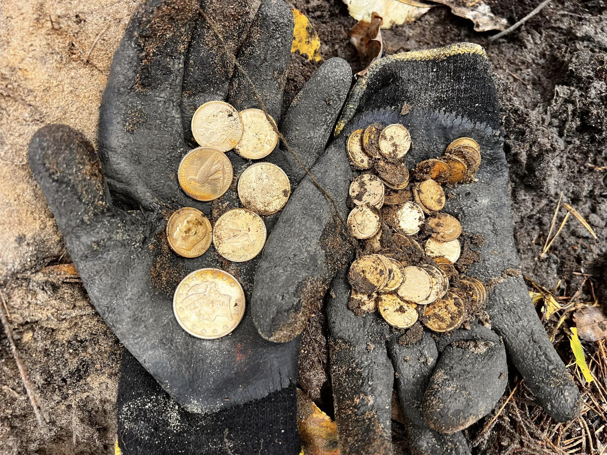 They went "to war" in Poland, discovered a treasure trove of gold coins