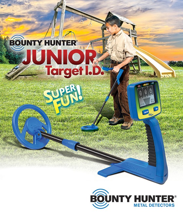 New Children's Metal Detector Bounty Hunter Junior Target ID