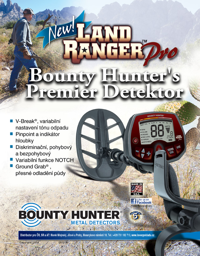 Detektor kovů Bounty Hunter Land Ranger Pro | LovecPokladu.cz