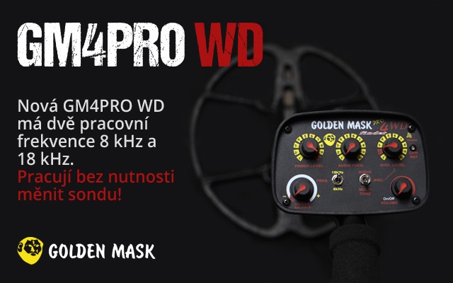 Nový detektor kovů Golden Mask GM4PRO WD - Dual Frequency | LovecPokladu.cz